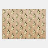 キュートヴィンテージベビーケルビキュピッドエンジェルズクラフト ラッピングペーパーシート (正面3)