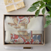 キュートヴィンテージベビーサンタイラストレーション 薄葉紙 (ギフト)