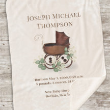 キュートヴィンテージベビー統計ユーカリベビーキャリッジ