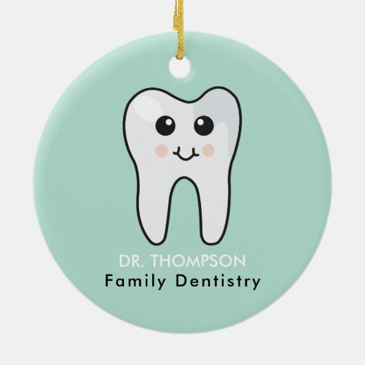 キュートースファミリー歯科 セラミックオーナメント (裏面)