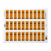 キュート不気味ウィッチハッピーハローウィン差出人住所 ラベル (フルシート)