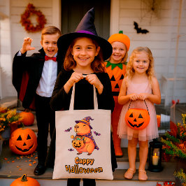 キュート不気味ギフトおもしろいケッピーハロウィンカピバラ トートバッグ