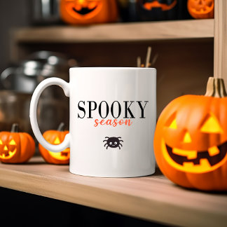 キュート不気味シーズンハロウィーンスパイダー ツートーンマグカップ