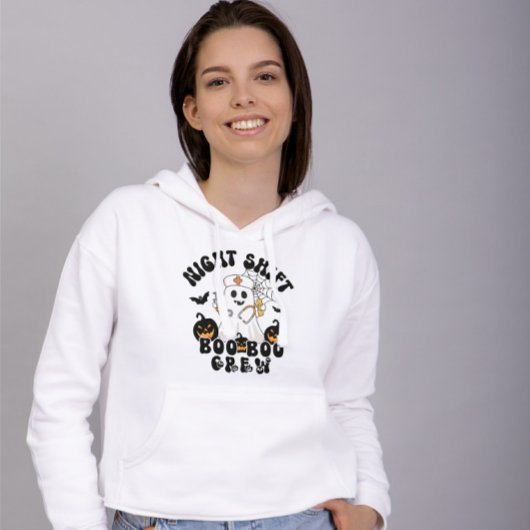 キュート不気味ハロウィーンナース幽霊 パーカ
