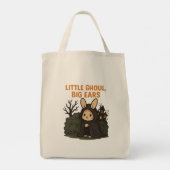 キュート不気味ハロウィーンバニートート トートバッグ (裏面)