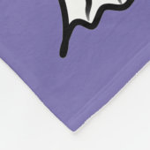 キュート不気味ハロウィーンプリント フリースブランケット (角)