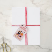 キュート不気味ハロウィーン幽霊のよく出るハウス ギフトタグ (より糸付き)