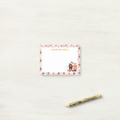 キュート不気味ハロウィーン幽霊のよく出るハウス ポストイット (デスク上)