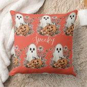 キュート不気味ハロウィーン幽霊 クッション (ブランケット)