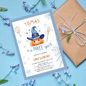 キュート不気味ハロウィーン3rdバースデーボーイ招待状 招待状