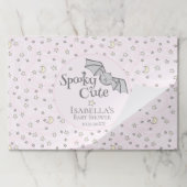 キュート不気味パステルピンクベビーこうもりスターズ&モーンズ ペーパーパッド (折り畳み)