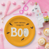 キュート不気味幽霊ハロウィン10代の誕生日 ペーパープレート (パーティー)