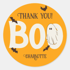 キュート不気味幽霊ハロウィン10代の誕生日 ラウンドシール
