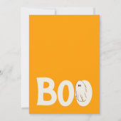 キュート不気味幽霊ハロウィン10代の誕生日 招待状 (裏面)