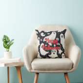 キュート不気味幽霊ハロウィーン白黒 クッション (椅子)