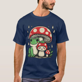 キュート不気味幽霊血キノコ雨 Tシャツ