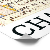 キュート中世グレゴリオ聖歌カソリッおもしろいク ポスター (角)