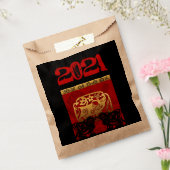 キュート中国のオックス年2021〔占星術の〕十二宮図誕生日CFB フェイバーバッグ (封をした状態)