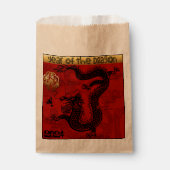 キュート中国のドラゴンイヤー2024〔占星術の〕十二宮図誕生日FB フェイバーバッグ (正面)