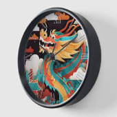 キュート中国のニューイヤードラゴン〔占星術の〕十二宮図誕生日WC 壁時計 (傾斜)