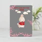 キュート中国のニューイヤーホリデーカード シーズンカード (スタンド正面)
