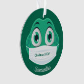 キュート仮面カエルデザインアクリルオーナメント オーナメント (正面)