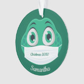 キュート仮面カエルデザインアクリルオーナメント オーナメント (正面)