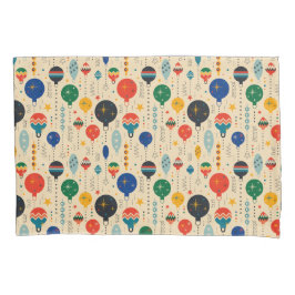 キュート伝統的キストマスパターンレトロオーナメント 枕カバー