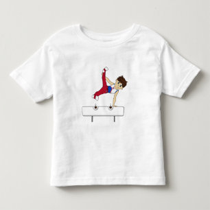 キュート体操選手オンポンメルホースティー トドラーTシャツ