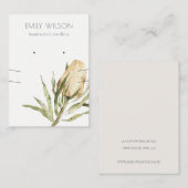 キュート先住民バンクシアフローライヤリングネックレスディスプレイ 名刺 (正面/裏面)