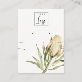 キュート先住民バンクシアフローライヤリングネックレス 名刺