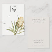 キュート先住民バンクシアフローライヤリングネックレス 名刺 (正面/裏面)