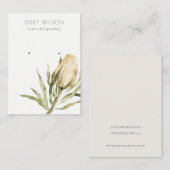 キュート先住民バンクシアフローラスタッドイヤリングディスプレイ 名刺 (正面/裏面)