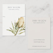 キュート先住民バンクシアフローラネックレスディスプレイ 名刺 (正面/裏面)