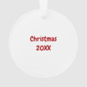 キュート公式クッキー試験機クリスマス オーナメント (裏面)