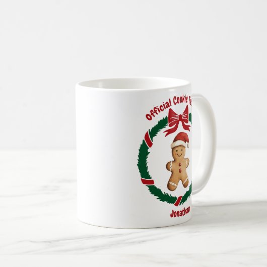 キュート公式クッキー試験機クリスマス コーヒーマグカップ (正面右)