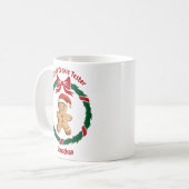 キュート公式クッキー試験機クリスマス コーヒーマグカップ (正面左)