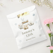 キュート冬の北極牛誕生日 フェイバーバッグ (封をした状態)