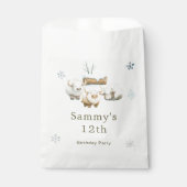 キュート冬の北極牛誕生日 フェイバーバッグ (正面)