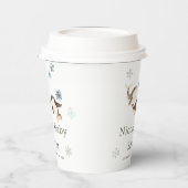 キュート冬の北極鯨の赤ちゃんシャワー 紙コップ (左)