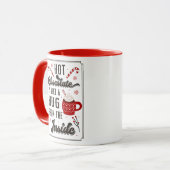 キュート冬ホットチョコレートメリークリスマスホリデー マグカップ (正面左)