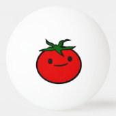 キュート刺フェイクしゅうプリントトマト 卓球ボール (正面)