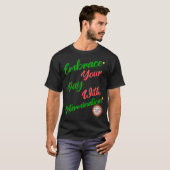 キュート前向きやる気を起こさせるな決意の賜物 Tシャツ (正面フル)