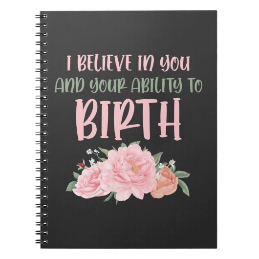 キュート助産師ベビーキャッチャー誕生ドゥラ ノートブック (正面)