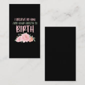 キュート助産師ベビーキャッチャー誕生ドゥラ 名刺 (正面/裏面)