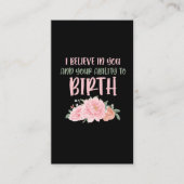 キュート助産師ベビーキャッチャー誕生ドゥラ 名刺 (正面)