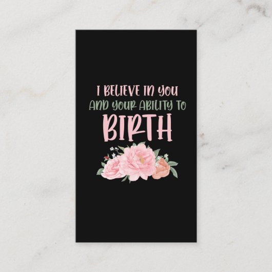 キュート助産師ベビーキャッチャー誕生ドゥラ 名刺 (正面)