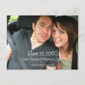 キュート化学保存日付写真はがき 案内ポストカード (裏面)