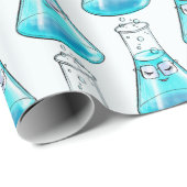 キュート化学科学研究室芸術 ラッピングペーパー (ロールコーナー)