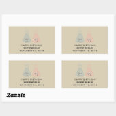 キュート化学誕生日シール 長方形シール (シート)